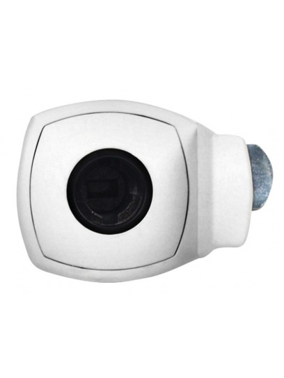 Zamek klapy kwadrat biały - Zadi