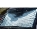 Uniwersalna roleta zaciemniająca przedniej szyby z przyssawkami 155x70 cm - Carbest