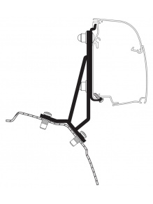 Adapter do markizy ściennej Omistor 4200 Ford Transit / Tourneo Custom L1H1 (RHD) 2,6 m - Thule