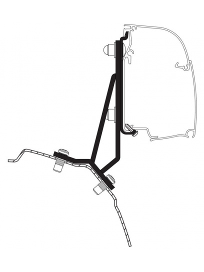 Adapter do markizy ściennej Omistor 4200 Ford Transit / Tourneo Custom L1H1 (RHD) 2,6 m - Thule