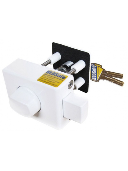 Dodatkowy zamek, zabezpieczenie drzwi HEOSafe biały - HEOSolution