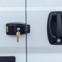 Zamki bezpieczeństwa do kabiny Ducato 2006-2021 / Boxer / Jumper 2006-2023 + zabezpieczenie drzwi HEOSystem czarny - HEOSolution
