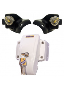 Zamki bezpieczeństwa do kabiny Ducato / Boxer / Jumper 2006- 2021 + zabezpieczenie ościeżnicowe HEOSystem biały - HEOSolution