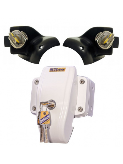 Zamki bezpieczeństwa do kabiny Ducato / Boxer / Jumper 2006- 2021 + zabezpieczenie ościeżnicowe HEOSystem biały - HEOSolution