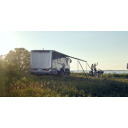 Markiza ścienna Omnistor 8000 White 4,00x2,75 m z silnikiem 230 V Mystic Grey - Thule