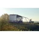 Markiza ścienna Omnistor 8000, zmotoryzowana, 230V, anodyzowana, 4,00x2,75 m, Mystic Grey - Thule