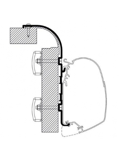 Adapter do markizy ściennej Omnistor 4200/4900/5200 Wall Bailey - Thule