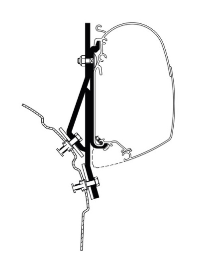 Adapter montażowy do markizy T 3200 do VW T4 - Thule