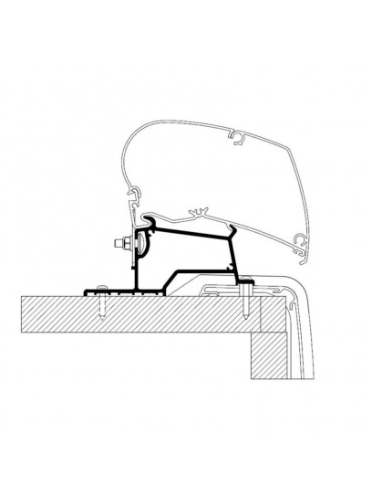 Adapter do markizy dachowej Omnistor 6300 Roof Rapido Serie Compact 4,00 m - Thule
