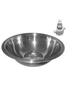 Zlewozmywak okrągły, umywalka do kampera przyczepy fi 34 cm z odpływem, syfonem Dometic