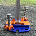 Śledzie wkręcane Heavy Duty 20 cm + nakrętki 4 szt. - Peggy Peg
