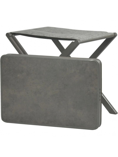 Stołek i stolik 2w1 Dynamic & Top Grey - Westfield