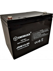 Akumulator AGM Deep-Cycle 80 Ah - Enerblock