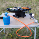 Wąż gazowy z reduktorem 30 mbar do grilla Campingaz 150 cm - NomadiQ