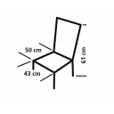 Krzesło plażowe Beach Chair St.Raphael Azure - EuroTrail