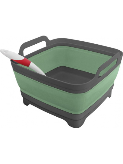 Pojemnik składany z odpływem 7,8 l Sea Green - EuroTrail