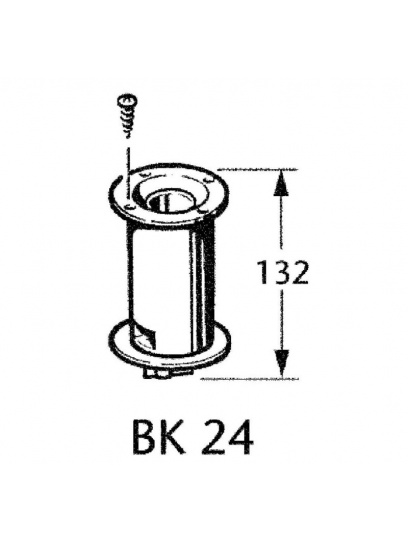 Komin podłogowy BK24 do ogrzewania E2400 długi - Truma