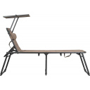 Łóżko plażowe z daszkiem Sunbed Aldi Brown - Portal Outdoor
