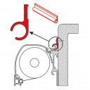 Listwa namiotowa / szyna kedrowa aluminiowa 5 m