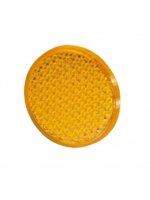 Odblask okrągły ze śrubą M5x14 mm - żółty