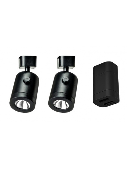 Zestaw oświetlenia do systemu Lanciano S 2 małe reflektory + USB - Haba