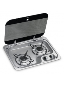 OUTLET - Kuchenka dwupalnikowa z pokrywą szklaną CE99-ZF AM - Dometic