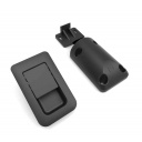 Zamek meblowy do drzwi zatrzaskowy 59x36 mm czarny