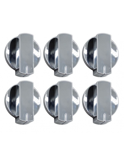 Zestaw pokręteł do kuchenki K5120/K5140 chrom 6 szt. - Thetford