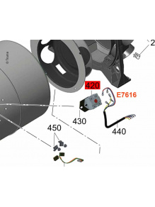 Wyłącznik WTS 230 V z podstawą - Truma