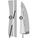 Pokrowiec na parasol Sun Umbrella Cover XXL Ø3-4 m - EuroTrail