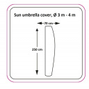 Pokrowiec na parasol Sun Umbrella Cover XXL Ø3-4 m - EuroTrail