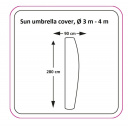 Pokrowiec na parasol Sun Umbrella Cover XL Ø3-4 m - EuroTrail