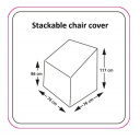 Pokrowiec na krzesła ogrodowe Stackable Chair Cover 76x76xh86/117 cm - EuroTrail