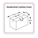 Pokrowiec na poduszki krzeseł Garden Cushion Cover 125x32xh50 cm - EuroTrail