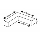 Pokrowiec na meble ogrodowe Cover For Lounge Furniture L-shape 300x300x100xh70 cm - EuroTrail