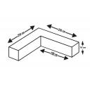 Pokrowiec na meble ogrodowe Cover For Lounge Furniture L-shape 250x250x100xh70 cm - EuroTrail