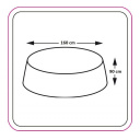 Pokrowiec na zestaw mebli okrągły Round Dining Set Cover Ø160xh90 cm - EuroTrail