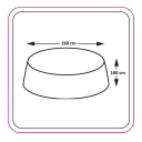 Pokrowiec na zestaw mebli okrągły Round Dining Set Cover Ø260xh100 cm - EuroTrail