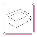 Pokrowiec na stolik podnóżek Cover Table Stool 100x100xh50 cm - EuroTrail