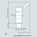 Bateria jednouchwytowa ciepła/zimna woda EHM Keramik TREND E AT 10 mm chrom  - Reich