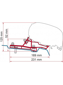 Adapter do markizy F80/F65 Ford Transit Van H2 L2 290 - Fiamma