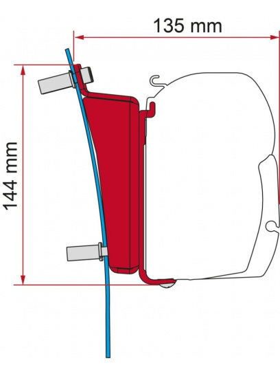 Adapter do markizy F45 Kit Ford Trsnsit H3 RHD - Fiamma