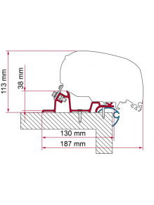Adapter do markizy F80/F65 Caravan Standard 340 - Fiamma