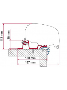 Adapter do markizy F80/F65 Caravan Standard 450 - Fiamma