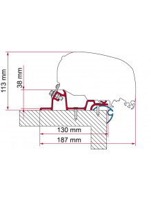 Adapter do markizy F80/F65 Caravan Standard 550 - Fiamma