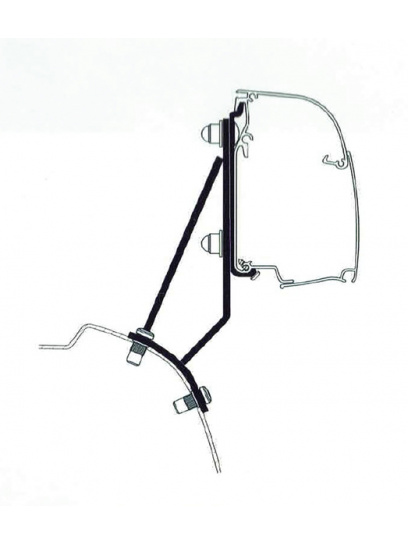 Adapter montażowy do markizy T 4200 do Ford Transit/Tourneo Custom V710 LHD - Thule