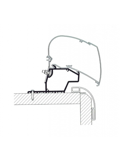 Adapter dachowy do markizy Mobilvetta 2024 zestaw: 2x50 cm + 2x27 cm - Thule