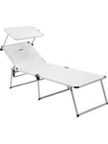 Łóżko plażowe z daszkiem Malibu High White - Brunner