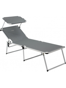 Łóżko plażowe z daszkiem Malibu High Grey - Brunner
