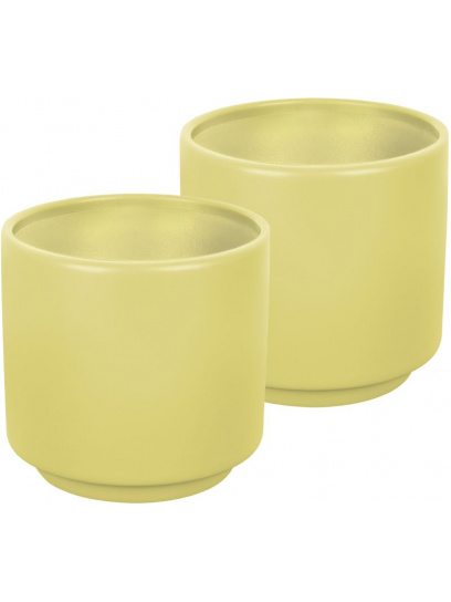 Zestaw filiżanek z melaminy Set Espresso InMano Dolomit 2 szt. Yellow - Brunner